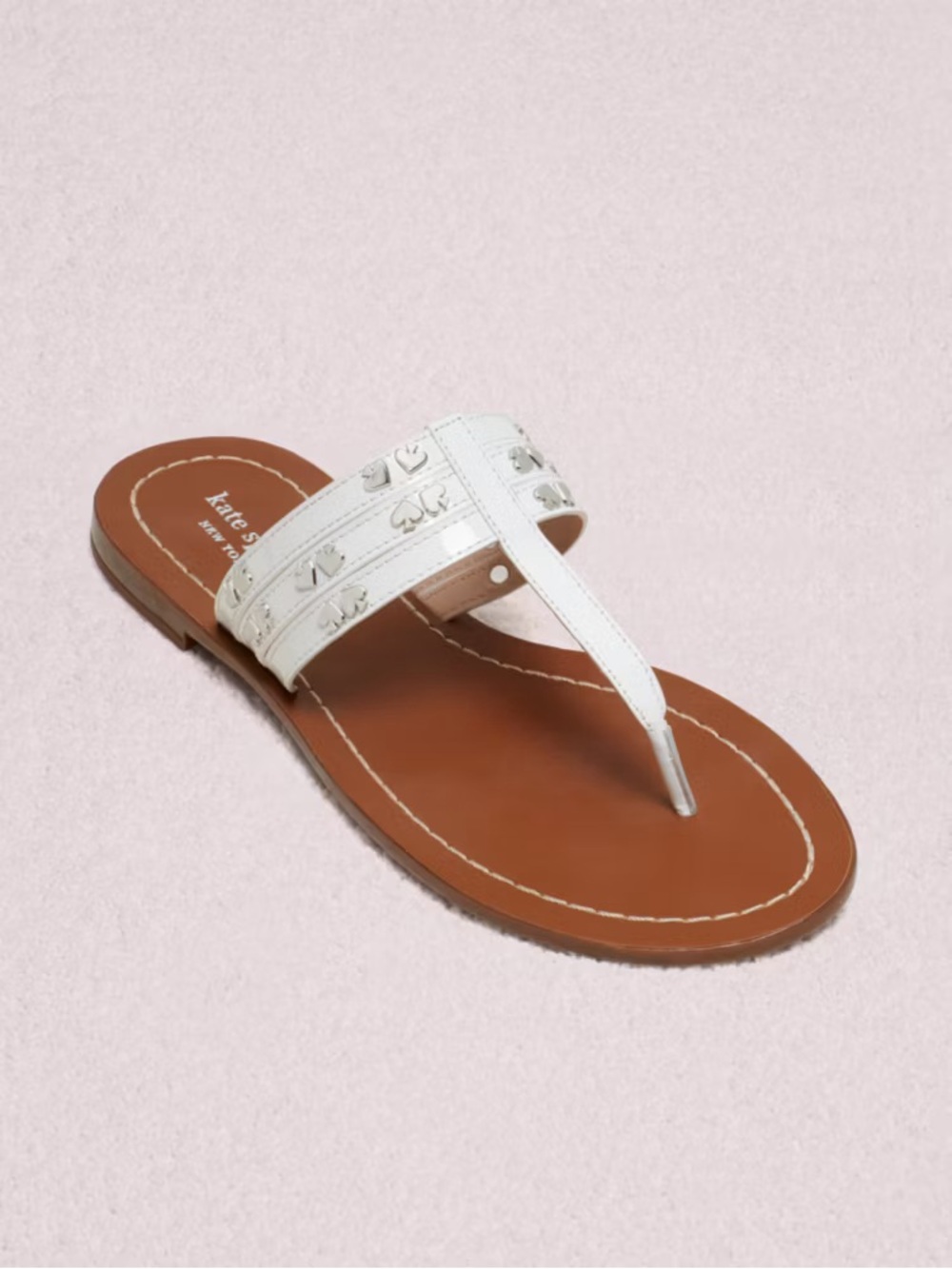 New Kate Spade Carol White Sandals
